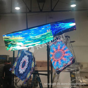 P4 flexible led display screen video wall